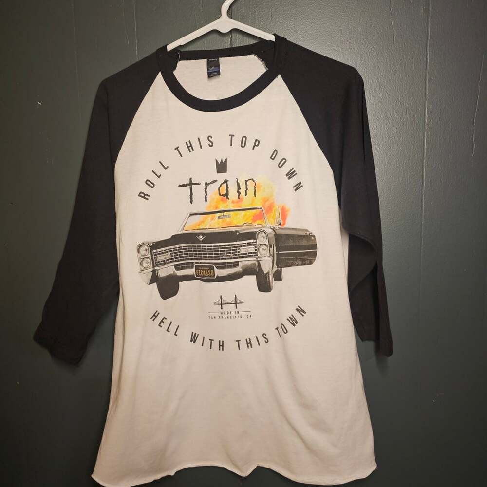 Train Picasso at the Wheel 2015 Tour Baseball 3/4 Sleeve T-Shirt Size M
